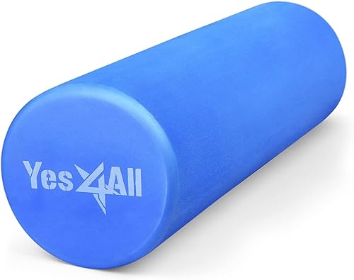 Yes4All Foam Roller Rullo In Schiuma Ultra Leggero In EVA Ad Media Densità Lungo 30/45/61/91 CM Per Schiena, Gambe, Allenamenti, Palestra, Pilates, Fitness, Yoga