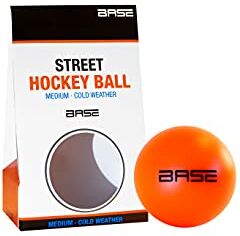 Base Unisex Street Hockey Ball Medium Durezza Pastiglie I Adatto fino a -10ºC I Inline I Arancione, 6,5 cm