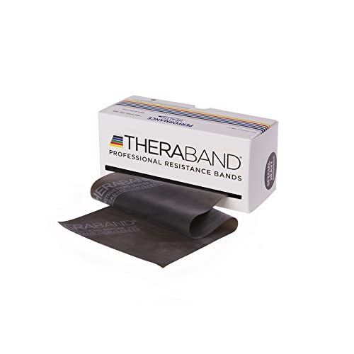 Theraband Thera-Band, Fascia elastica per esercizi, Nero (spez. stark/schwarz), 5,50 m