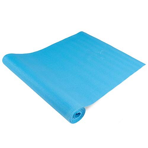 ProsourceFit Prosource Mat Tappetino da Yoga Classico, Spessore 1/8", Extra Lungo, con Impugnatura Antiscivolo, Colore Acqua Unisex-Adulto, Aqua