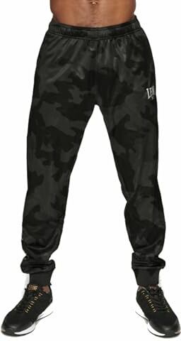 Leone , Pantaloni CAMOBLACK, Nero, S,