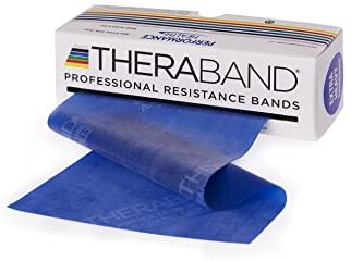 Theraband Thera-Band, Fascia elastica per esercizi, Blu, 5.5 m