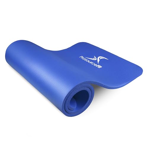 ProsourceFit Tappetino Extra Spesso per Yoga e Pilates, Spessore 1,27 cm, Colore: Blu