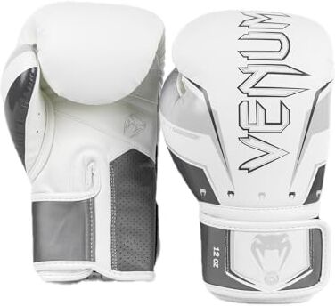 VENUM -04260-614-10oz, Guanti da Boxe Unisex Adulto, Grigio o Bianco, 10 Oz