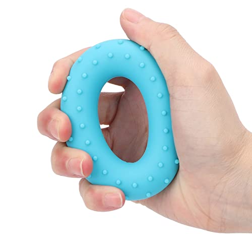 ZJchao 2pcs Rinforzo per la Presa della Mano, Anello per Esercizi per Dita di Tipo O in Silicone per il Recupero Dell'allenamento Muscolare, Anello per la Presa di Allenamento per Riabilitare la Mano, Blu 40