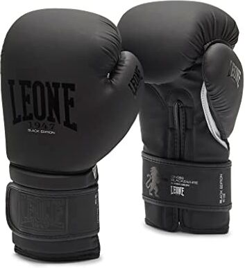 Leone , Guantoni Boxe Black Edition, Unisex – Adulto, Nero, 16OZ,