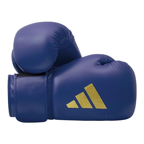 Adidas Guantoni da boxe Speed 50, per adulti, da boxe, 16 oz, comodi e durevoli, blu