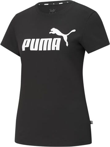 Puma Ess Logo Tee Maglietta, Nero (Black), M Unisex Adulto