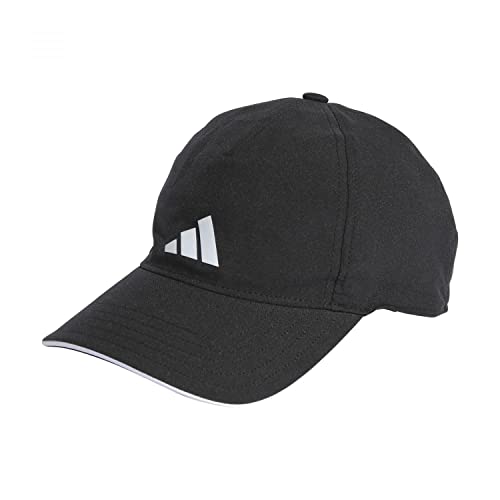 Adidas Unisex Adulto AEROREADY Training Running Baseball Cappellino, Black/White/White, XS