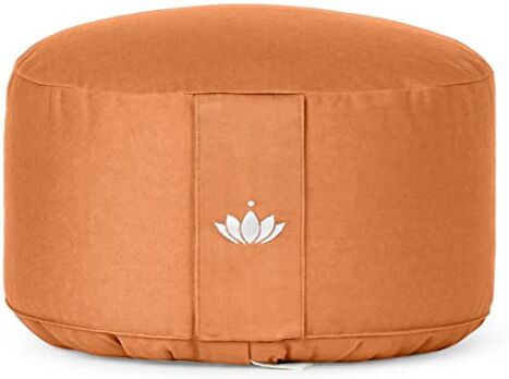 Lotuscrafts s Cuscino da Meditazione Lotus Alto (A: 20 cm) Cotone Bio, Certificato GOTS