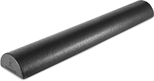 ProsourceFit High Density Half-Round Foam Rollers for Body Conditioning, Pilates, Yoga, Stretching, Balance & Core Exercises, 36x3 inch, Black