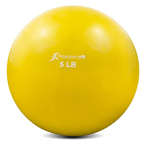 ProsourceFit Weighted Toning, Palla per Esercizi Unisex-Adult, Giallo, 5 Lb