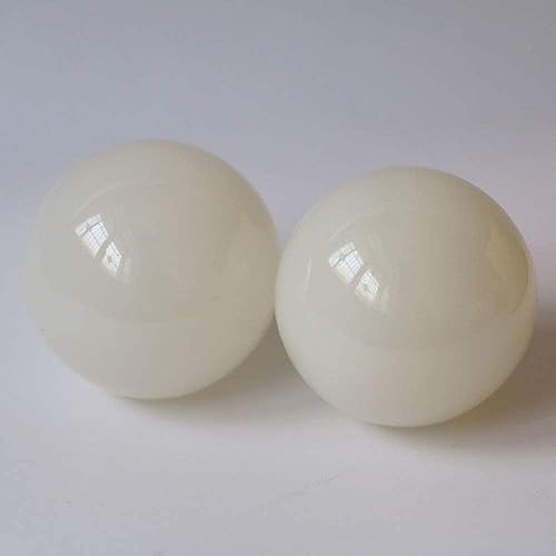 Generic Sfere baoding palline cinesi Baoding palla Palla fitness in stile cinese Palla da massaggio in giada bianca naturale Palla antistress per adulti