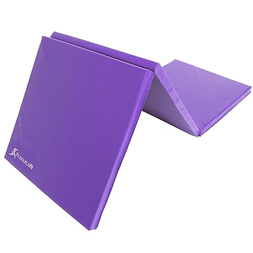 ProsourceFit Trifold 6x2 Viola, Tappetino A Tre Pieghe Unisex Adulto, Viola (Purple), 6 x2