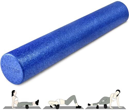 Yes4All Foam Roller Rullo In Schiuma Ultra Leggero In EPP Ad Alta Densità Lungo 30/45/61/91 CM Per Schiena, Gambe, Allenamenti, Punti Trigger, Palestra, Pilates, Fitness, Yoga, Tessuti Profondi