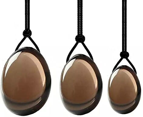 MiZuh Yoni Egg per esercizi Kegel Quarzo rosa Giada Yoni Egg Set Kegel Esercizio muscolare Uova Yoni Pietre naturali Palla Esercizio Massaggio Uovo, Tipo 13