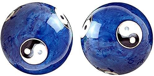 Generic Sfere baoding palline cinesi Baoding palla Palla fitness cinese 2 paia di palline da massaggio per fitness/palla da meditazione(Color:b)