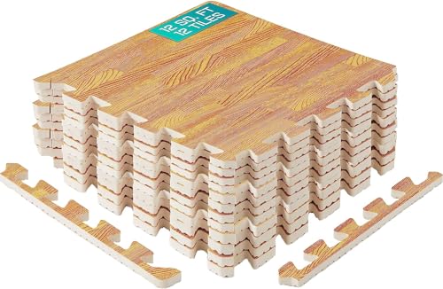 Yes4All TDV8 Tappeto ad incastro 2SQFT, , m² (2 piastrelle), legno di quercia chiaro