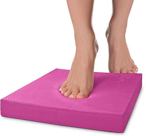 Yes4All Balance Pad, Foam Balance Pad for Gym Workout, Fitness Exercise, Preferable Pad For Home And Work Pink L