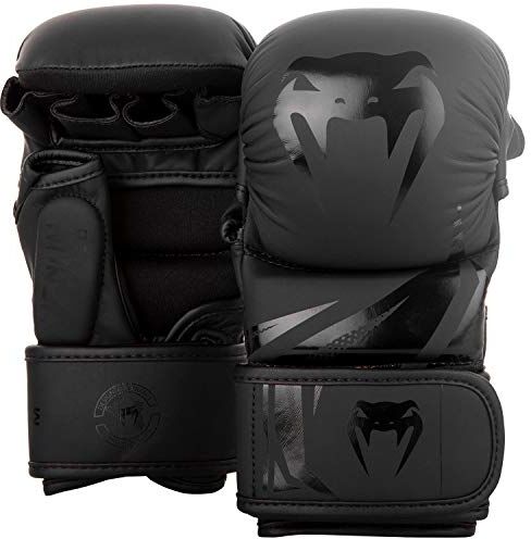 VENUM Challenger 3.0, Guantoni da mmA Sparring Unisex Adulto, Nero/Nero, S