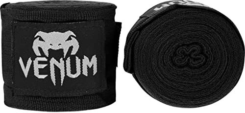 VENUM Kontact, Bendaggi da Boxe Unisex, Nero, 4.5 m