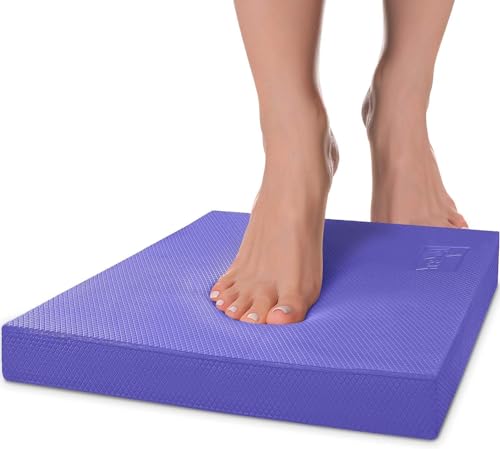 Yes4All Balance Pad, Foam Balance Pad for Gym Workout, Fitness Exercise, Preferable Pad For Home And Work Purple XL