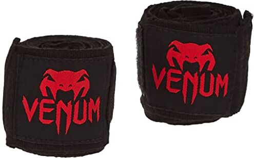 VENUM Kontact, Bendaggi da Boxe Unisex – Adulto, Nero/Rosso, 4 m