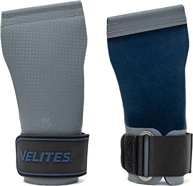 Velites I Guanti Cross Training Quad Ultra senza magnesio I Manopole Paracalli per Sollevamento Pesi I Per Atleti di Crosstraining o Ginnastica I Migliorare i Risultati Taglia M, Grigio.