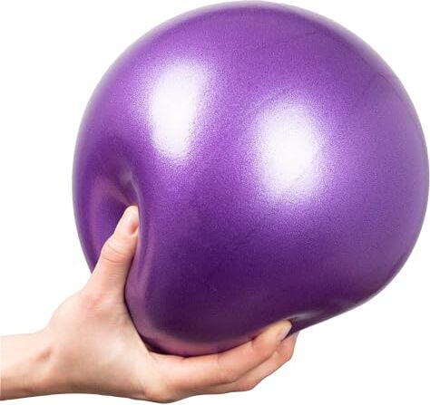 MUV Palla Pilates 25 CM Palla Fitness Soft Ball per Pilates Utile per Fare Esercizi a Casa Colore (Viola)