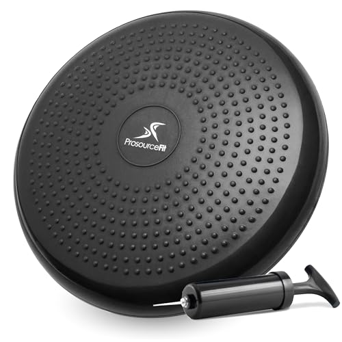 ProsourceFit Core Balance Disc Trainer con pompa, 35,6 cm di diametro, nero