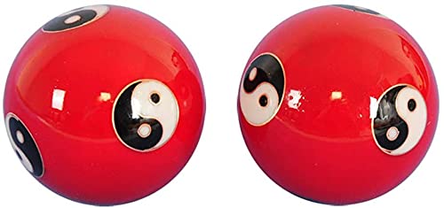 Generic Palle antistress per adulti, palle di Baoding Palle antistress per adulti Palle per esercizi cinesi Palle di Baoding blu in marmo cinese/Palle antistress per esercizi di