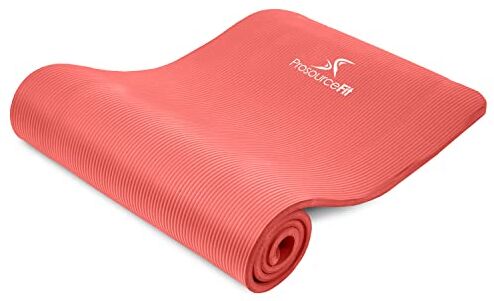 ProsourceFit Prosource Tappetini Extra Spessi per Yoga e Pilates, 1,27 cm e 2,5 cm, Unisex-Adulto, Red, 1/2