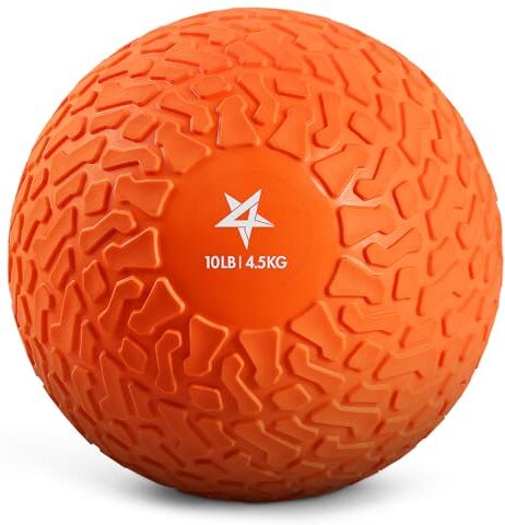 Yes4All Slam Balls 4,5 kg, arancione, palla medica riempita di sabbia senza rimbalzo, adatta per l'allenamento e l'incremento della forza