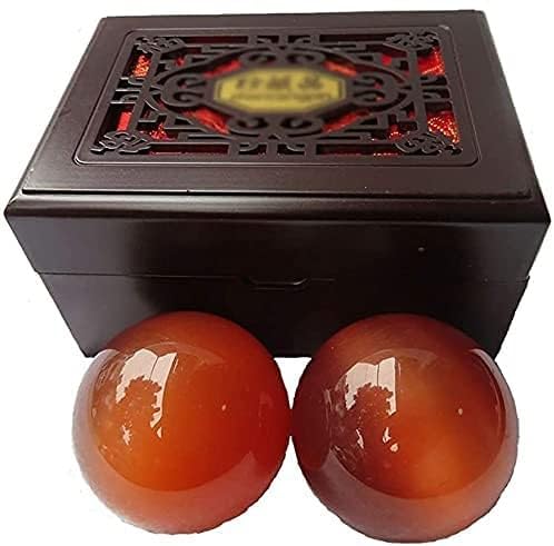 Generic Sfere baoding palline cinesi Baoding palla Palla fitness cinese Palla da meditazione per massaggio Feng Shui(Color:a)