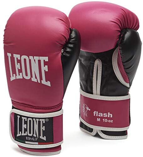 Leone , Flash Guantoni da Boxe, Unisex – Adulto, Fuxia, M,