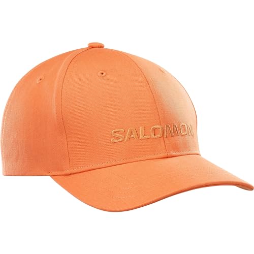 Salomon Logo Cappellino Trail Running Escursionismo MTB Unisex, Stile casual, Comfort e leggerezza, Fit adattabile, Arancione, Taglia Unica