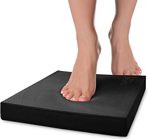 Yes4All , Foam Balance Pad for Gym Workout, Fitness Exercise, Preferable Pad For Home And Work Balance Pad Black L