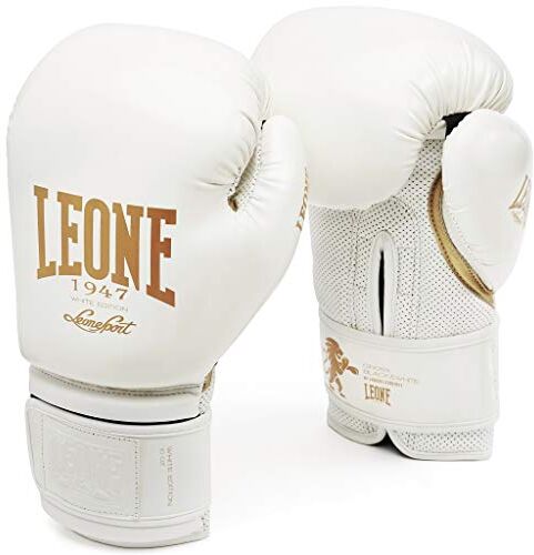 Leone , Guantoni Boxe White Edition, Donna – Adulto, Bianco, 10 M,