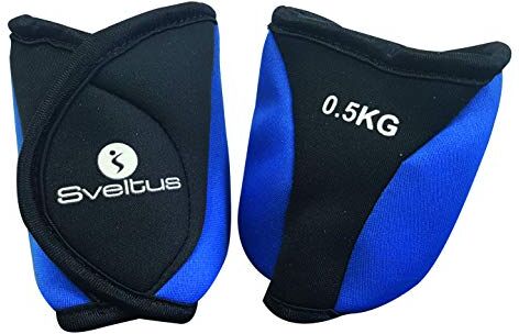 Sveltus Bracelets Lestés Chevilles-0, 5 kg, Bracciali appesi Caviglie Unisex-Adulto, Blu, Taglia Unica