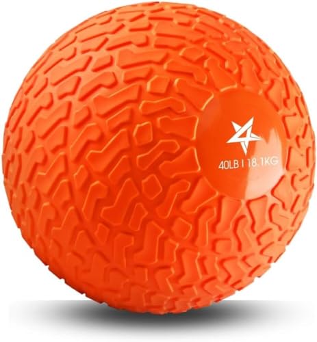 Yes4All Slam Balls 18 kg, arancione, palla medica riempita di sabbia senza rimbalzo, adatta per l'allenamento e la forza