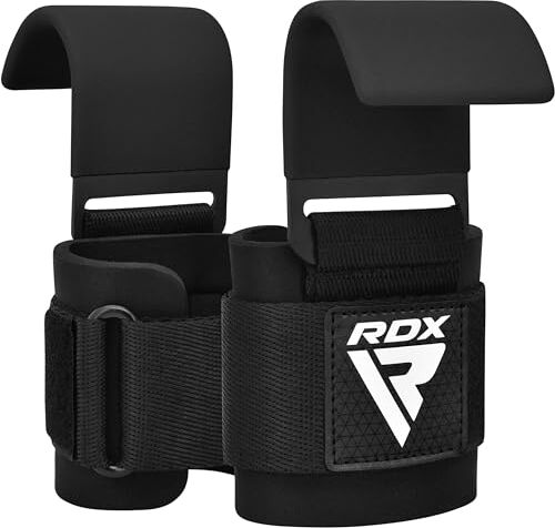 RDX Fitness Palestra Gancio Cinghie Sollevamento Pesi Fasce Supporto Polso Peso Bodybuilding