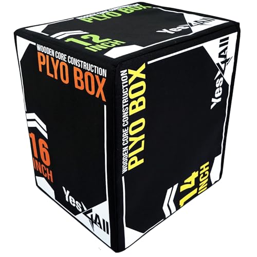 Yes4All Unisex s  Soft Plyo Box Nero A 16 14 12 A. Sport Black Version, a. 12 UK