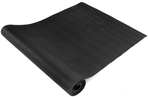 ProsourceFit 2020-01-08T00 00.000Z, ProSource-Tappetino da Yoga Classico, Spessore 1/8", Extra Lungo, con Impugnatura Antiscivolo, Nero Unisex-Adulto, Black