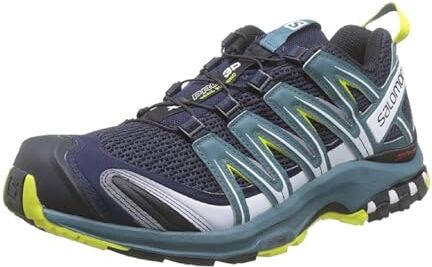 Salomon XA PRO 3D, Scarpe da Trail Running Uomo, Navy Blazer / Hydro / Evening Primrose, 40 2/3 EU