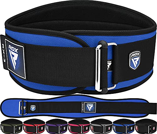 RDX Cintura Palestra Sollevamento Pesi, 6.5” Lombare Imbottita Schiena Supporto, Powerlifting Belt per Bodybuilding Pesistica Fitness Gym Stacchi Funzionale Allenamento di Potenza Squat, Uomo Donna