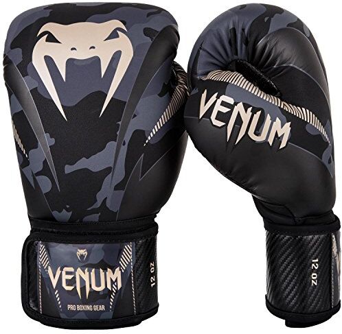 VENUM Impact, Guanti Da Boxe Uomo, Camuffamento Sabbia, 10 oz