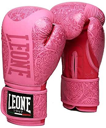 Leone , Guantoni Boxe Maori, Unisex – Adulto, rosa, 10 OZ M,