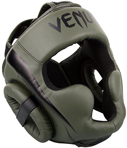 VENUM Elite, Casco da Boxe Unisex, Cachi / Nero, Taglia Unica