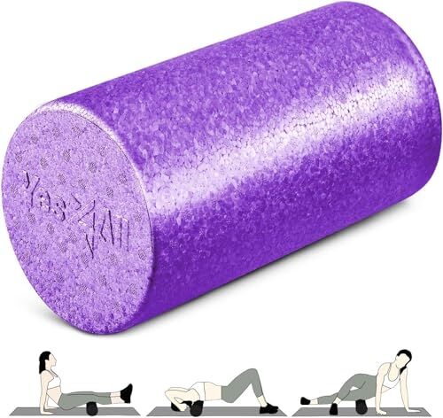 Yes4All Foam Roller Rullo In Schiuma Ultra Leggero In EPP Ad Alta Densità Lungo 30/45/61/91 CM Per Schiena, Gambe, Allenamenti, Punti Trigger, Palestra, Pilates, Fitness, Yoga, Tessuti Profondi