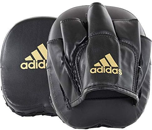 Adidas PU Mini Pad Guanti da passata, Nero/Oro, Standard